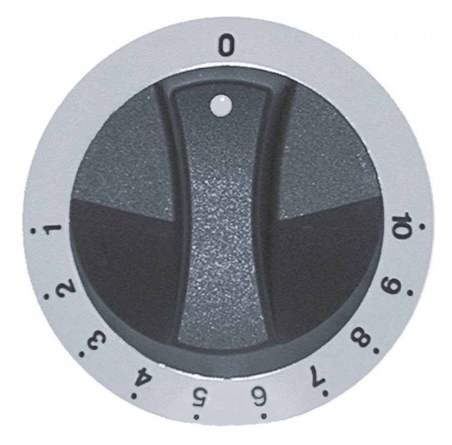 knob thermostat 1-10 ø 77mm shaft ø 6x4,6mm shaft flat upper