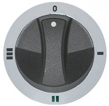 knob switch 4-position ø 77mm shaft ø 6x4,6mm shaft flat upper silver