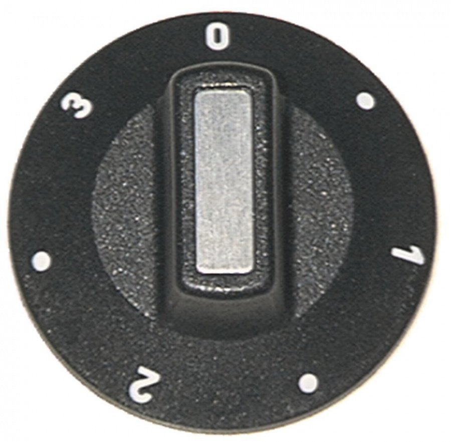 Buton cu simboluri 7-pozitii, ø 50 mm, ax 6x4.6 mm - 110234