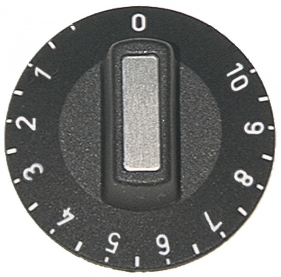Buton cu gradatii nivel 1-10, diam ø 50 mm, ax ø 6 x 4,6 mm - 110237