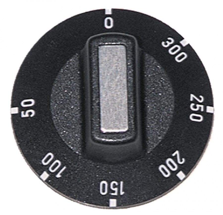 Buton pentru termostat 50-300°C, ø 50 mm, ax ø 6 x 4,6 mm - 110246
