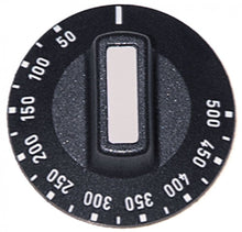 Buton termostat 50-500°C, ø 50 mm, ax ø 6 x 4,6 mm, pentru termostat cuptor pizza - 110248