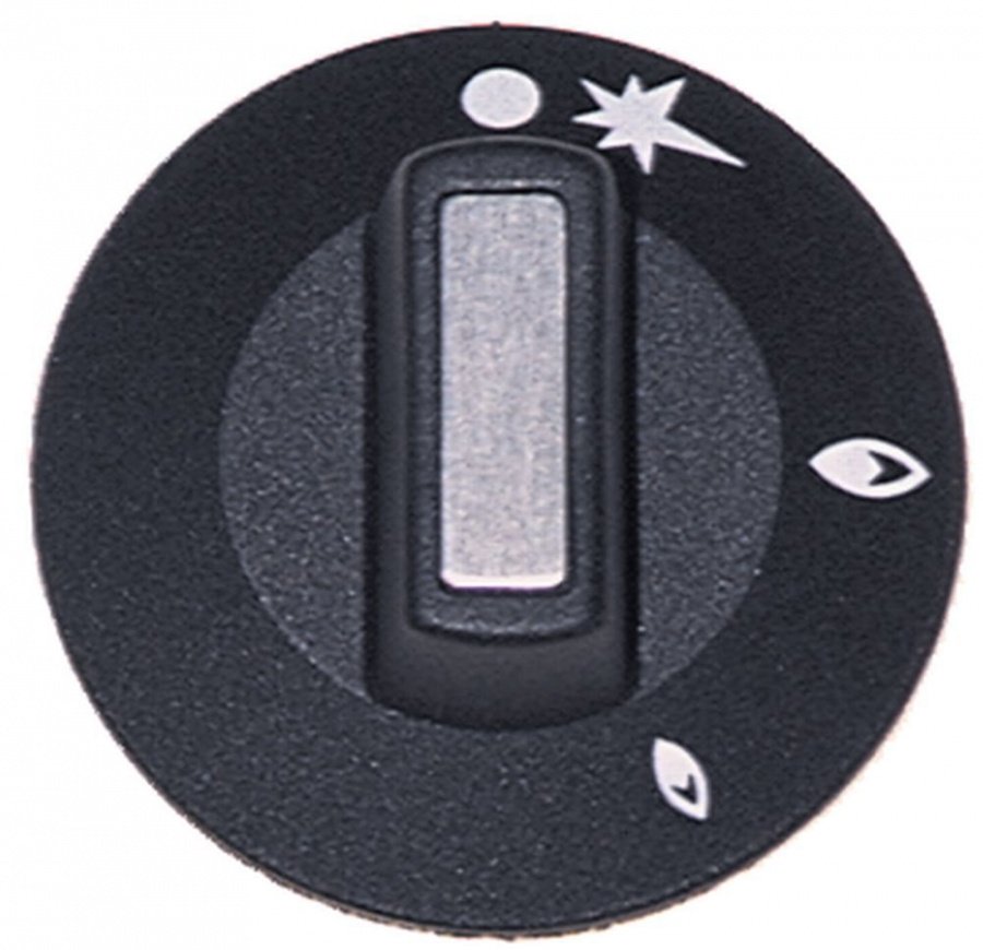 knob symbol gas tap with ignition flame ø 50mm - Code 110249