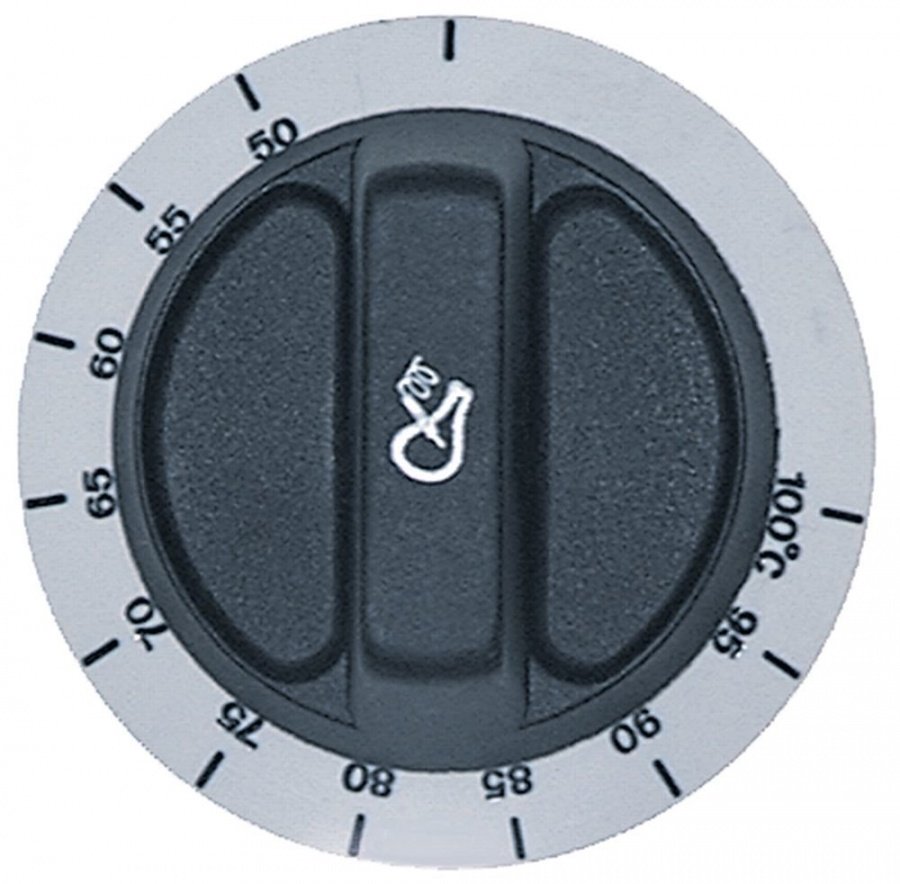 knob thermostat t.max. 100°C 50-100°C ø 72mm shaft ø 6x4,6mm shaft flat bottom