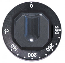 knob thermostat t.max. 320°C temperature range 140-320°C ø 70mm shaft ø 6x4,6mm