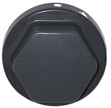 knob gas tap with ignition flame ø 70mm shaft ø 8x6,5mm shaft flat upper black