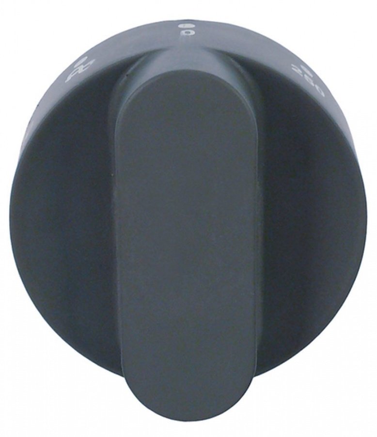 knob thermostat t.max. 250°C temperature range 50-250°C ø 55mm shaft ø 6x4,6mm