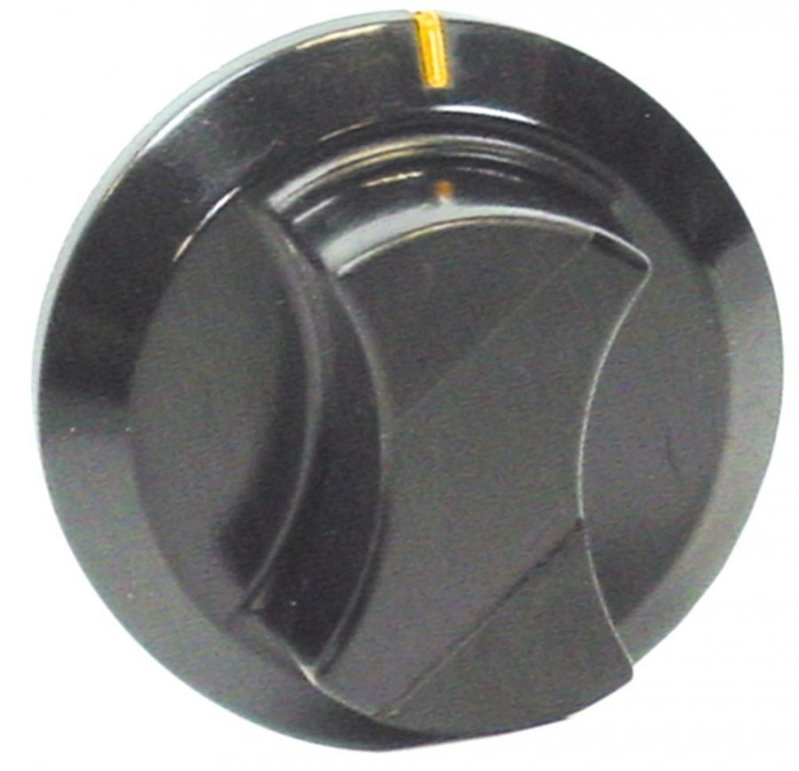 knob switch zero mark ø 55mm shaft ø 6x4,6mm shaft flat upper black
