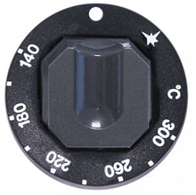 Buton temperatura 140-300°C, ø 70 mm, ax ø 8x6,5 mm, negru - 110319