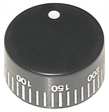 knob thermostat t.max. 300°C ø 40mm shaft ø 6x4,6mm shaft flat left