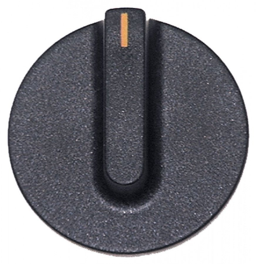 knob switch zero mark ø 45mm shaft ø 6x4,6mm shaft flat upper black