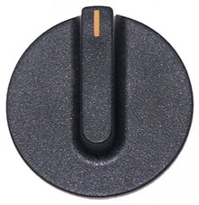 knob switch zero mark ø 45mm shaft ø 6x4,6mm shaft flat upper black