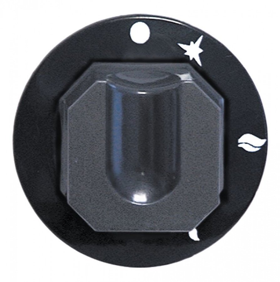 Buton pentru robinet de gaz ø 70 mm, ax ø 8x6,5 mm, tesitura sus - 110348