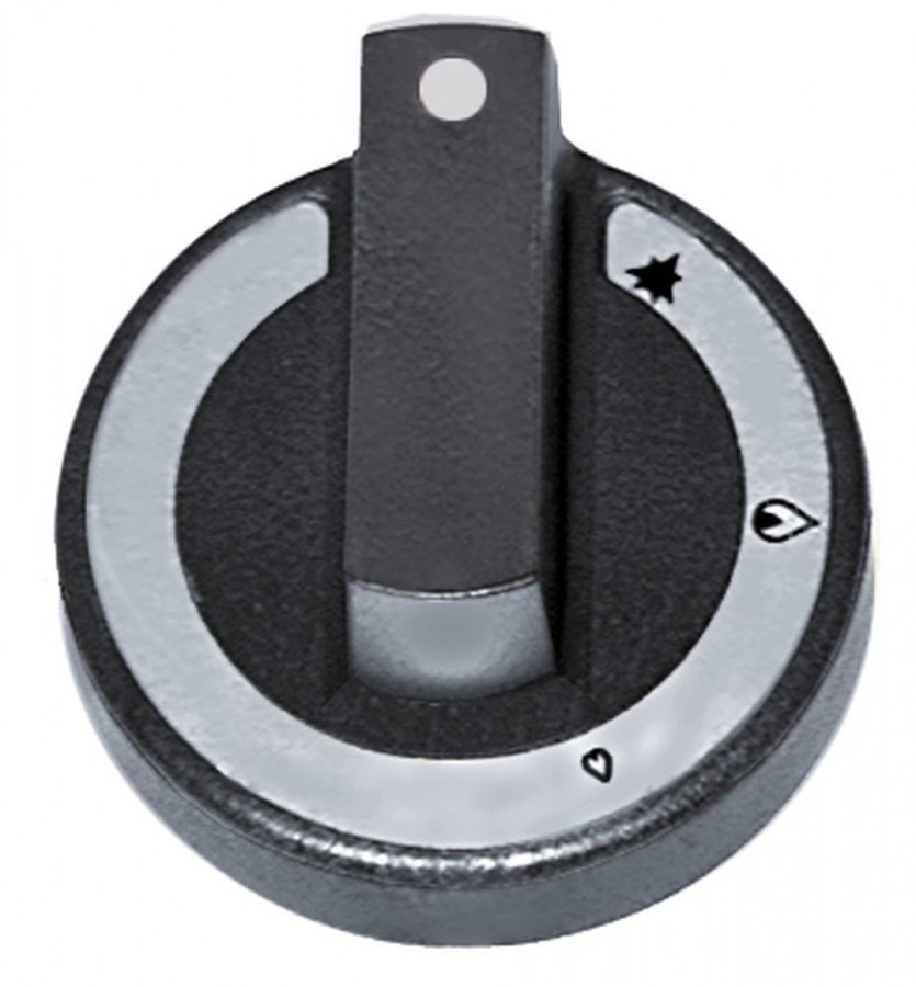 Buton robinet de gaz ø 77 mm, ax ø 10 x 8 mm, tesitura jos, OLIS - 110353