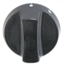 knob gas thermostat EGA 1-8 ø 64mm shaft ø 8x6,5mm shaft flat left black