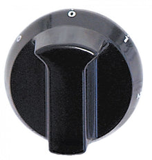knob switch 7-position ø 52mm shaft ø 6x4,6mm shaft flat bottom black