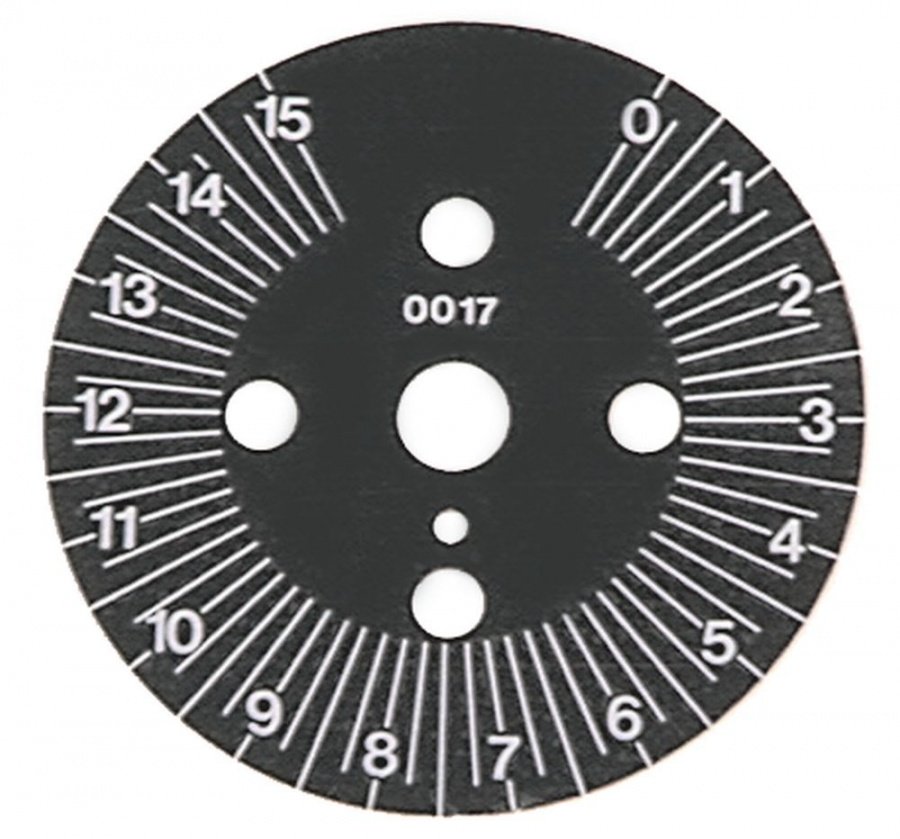 Disc indicator, 15 minute, ø 60 mm, pentru timer - 110371