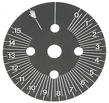 Disc indicator pentru timer, 15 min, ext. ø 60 mm, pentru buton ø 45 mm - 110379