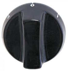 knob switch 7-position ø 64mm shaft ø 6x4,6mm shaft flat bottom black