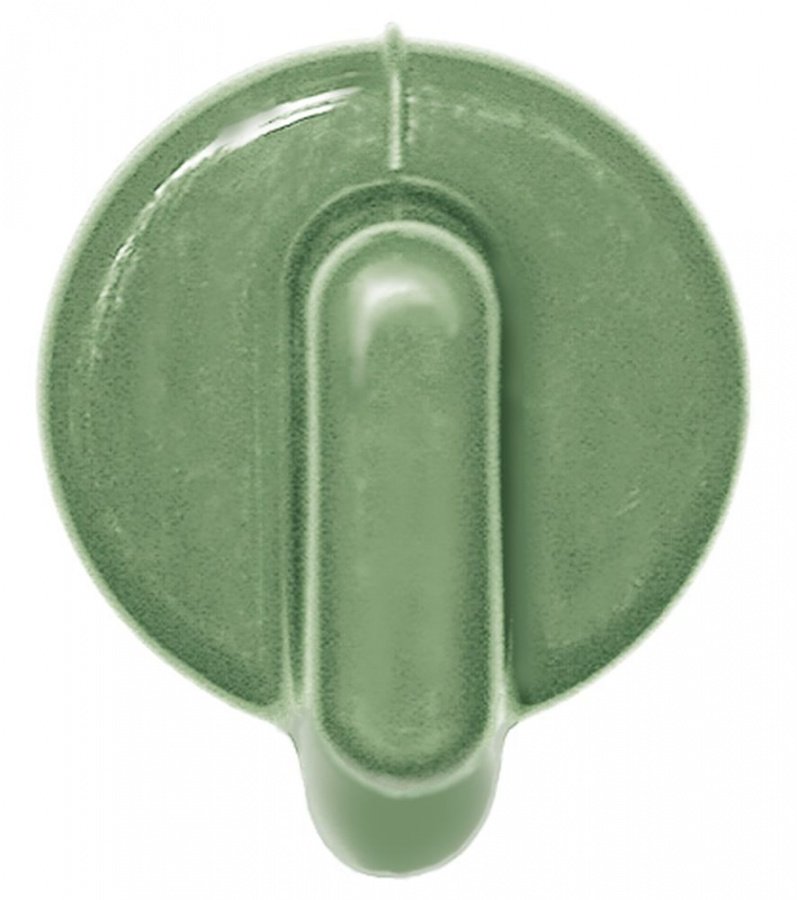 knob switch zero mark ø 50mm shaft ø 6x4,6mm shaft flat right green
