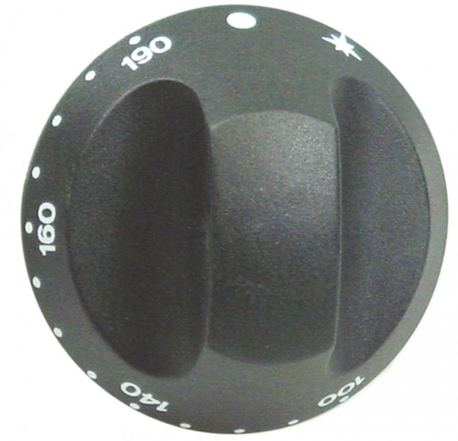 Buton termostat 100-190°C, ø 67 mm, ax ø 10x8 mm, cu tesitura sus - 110415