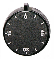 knob time 60min ø 45mm shaft ø 6x4,6mm shaft flat right black