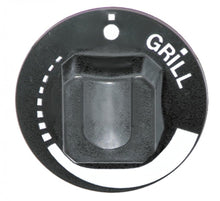 knob graduated/grill ø 55mm shaft ø 6x4,6mm shaft flat bottom