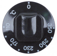 knob thermostat t.max. 350°C temperature range 105-185°C ø 55mm shaft ø 6x4,6mm
