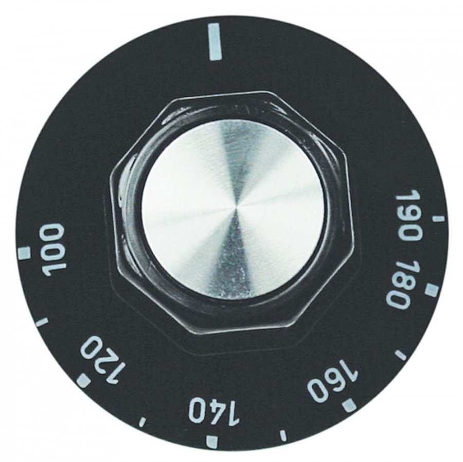 Buton termostat friteuza 100-190°C, ø 50 mm, ax ø 6x4,6 mm, pentru reglaj temperatura - 110434