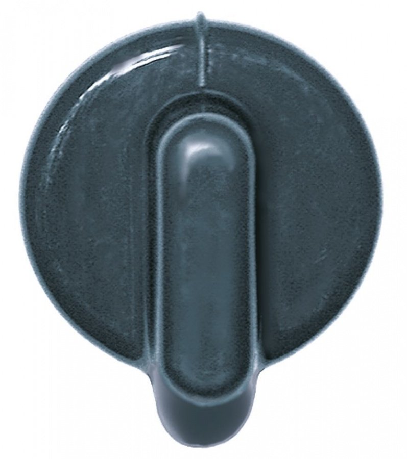 knob switch zero mark ø 50mm shaft ø 6x4,6mm shaft flat bottom black