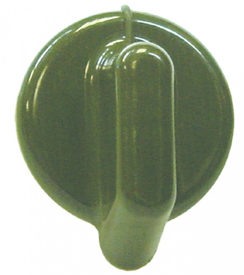 knob switch zero mark ø 50mm shaft ø 6x4,6mm shaft flat bottom green
