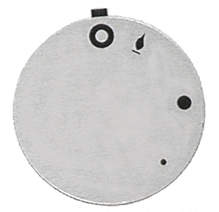 Disc cu simboluri ø 45 mm, argintiu, pentru robinet de gaz PEL21 / 22 / 23 - 110504