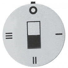 knob dial plate switch 4-position ED ø 45mm silver