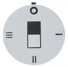 knob dial plate switch 4-position ED ø 45mm silver