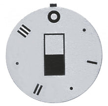 knob dial plate switch 7-position ED ø 45mm silver