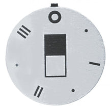 knob dial plate switch 7-position ED ø 45mm silver