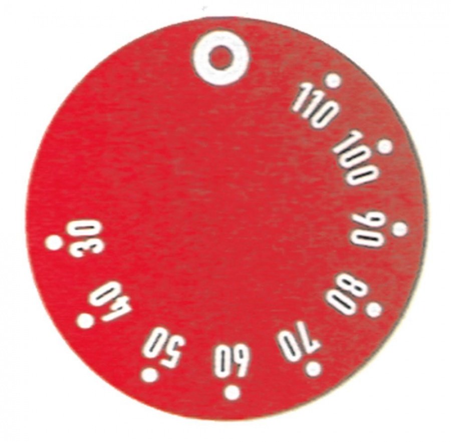 Disc autoadeziv cu simbol 30-110°C, ext. ø 45 mm - 110514