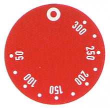knob dial plate thermostat t.max. 300°C 50-300°C ED ø 45mm red