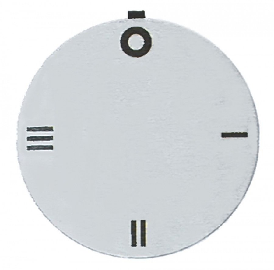 knob dial plate switch 4-position ED ø 45mm silver