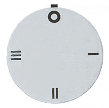 knob dial plate switch 4-position ED ø 45mm silver