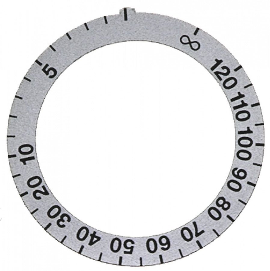 knob dial plate silver - Code 110534