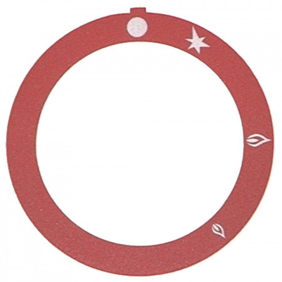 knob dial plate red - Code 110538