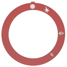 knob dial plate red - Code 110538