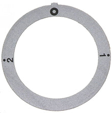 knob dial plate silver switch 2-0-1 ext. ø 59mm - Code 110539
