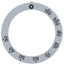 knob dial plate silver thermostat t.max. 110°C - Code 110545