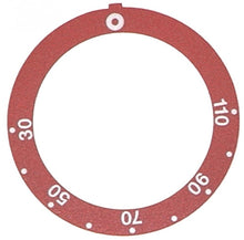 knob dial plate red thermostat t.max. 110°C - Code 110546