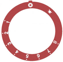 knob dial plate red gas thermostat EGA 1-8 ED ø 59mm ID ø 45,5mm