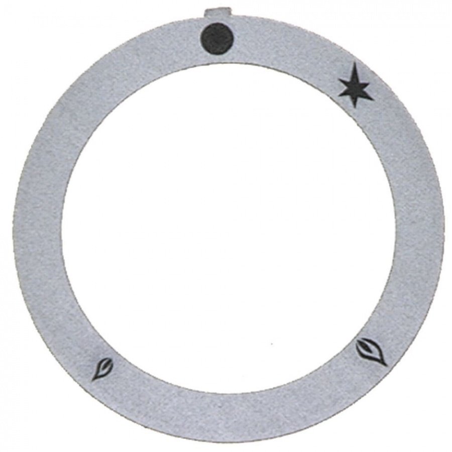 knob dial plate silver - Code 110550