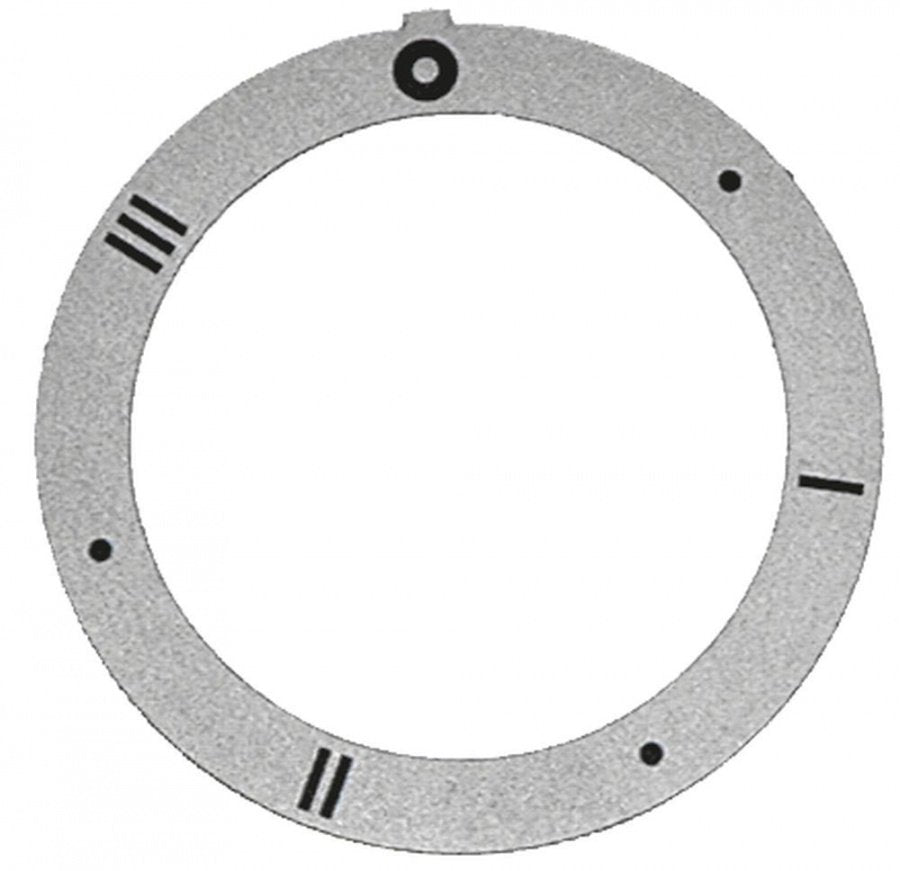 knob dial plate silver switch 7-position - Code 110552