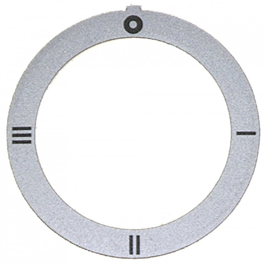 knob dial plate silver swith 4-position - Code 110553